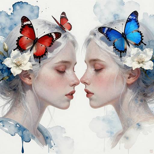 Intimate Profile of Two Serene Females