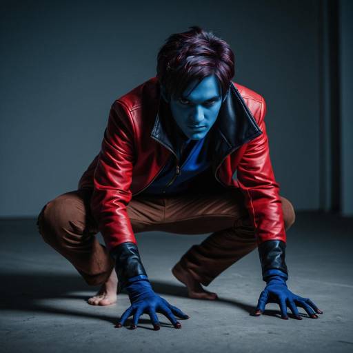 Dramatic Nightcrawler Cosplay in Focus