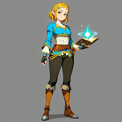 Princess Zelda Casting Magic Spell