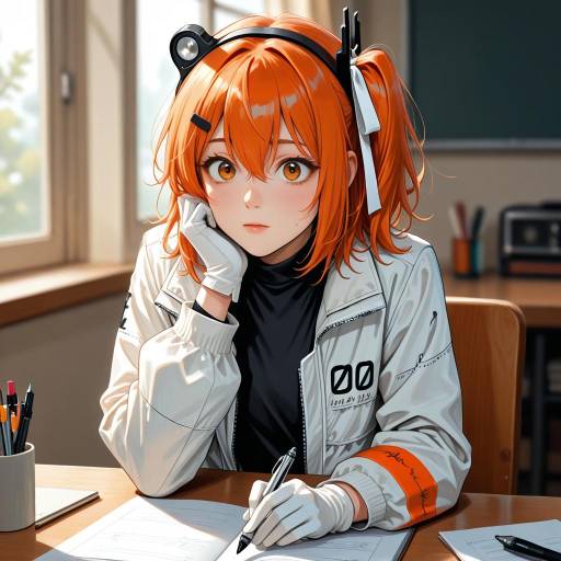Stylish Workspace with Thoughtful Adachi Rei