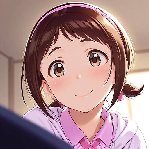 Illustration of Muramatsu sakura, idolmaster in the style of Uyama hajime