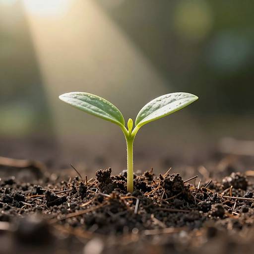 Epic Seedling Macro with Cinematic Light