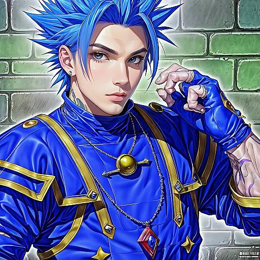 Illustration of Camus (dq11), dragon quest in the style of Redjuice