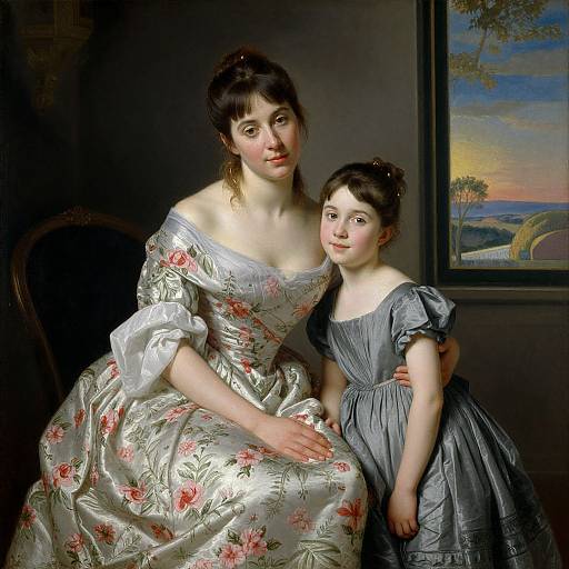 Elisabeth Vigée-Lebrun Mother-Daughter Portrait