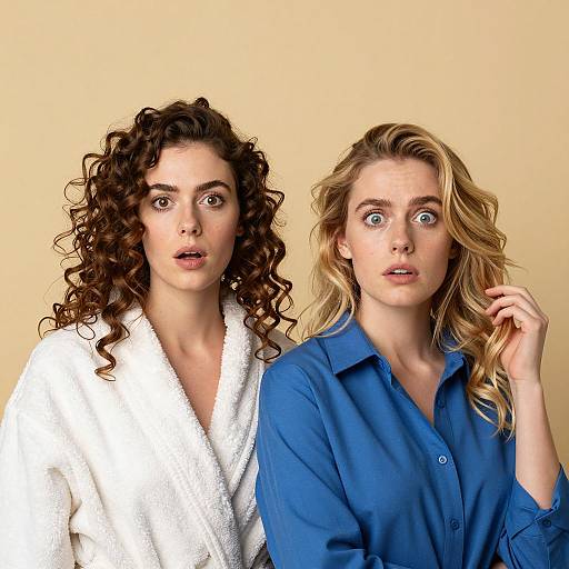 Dynamic Duo on Yellow Background