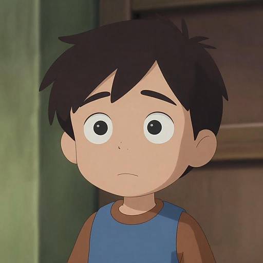 Melancholic Boy in Digital Animation