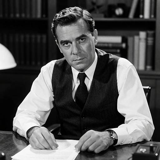 Classic Black and White Movie Poster Design