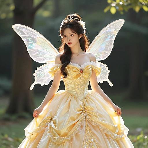 Enchanting Fairy Tale Portrait in Forest