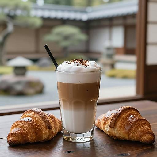 Serene Affogato in a Zen Garden