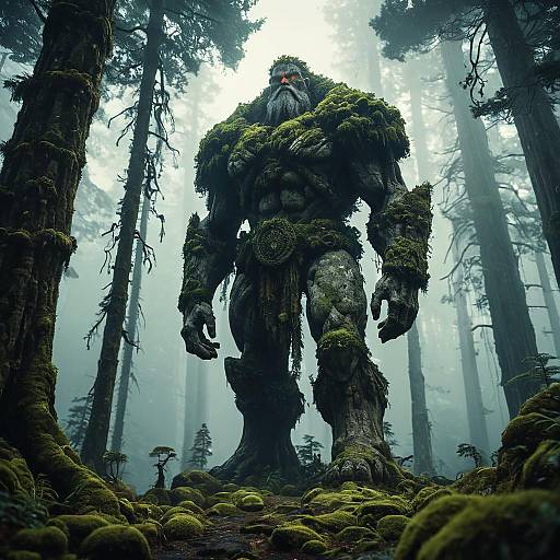 Majestic Tree Titan in Enchanted Forest