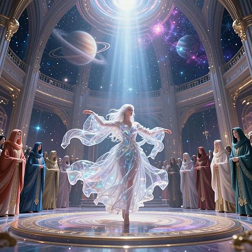 Sylph Dancing in Celestial Citadel