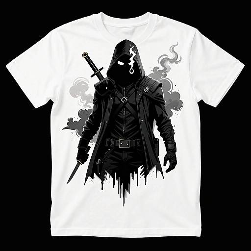 Shadow Assassin Overhead T-Shirt Design