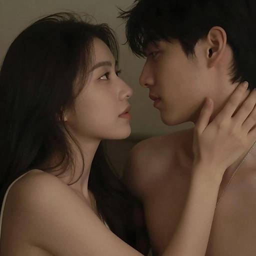 Intimate Embrace of a Couple in Focus