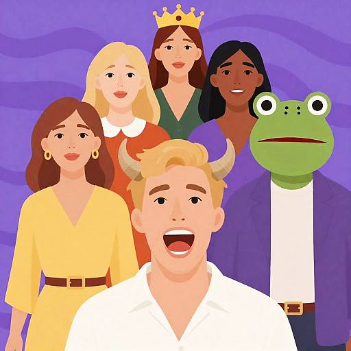 Diverse Costume Celebration with Unique Characters