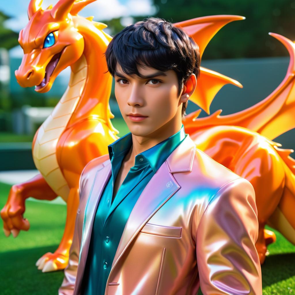 Ultra-Detailed Charizard Humanization Art