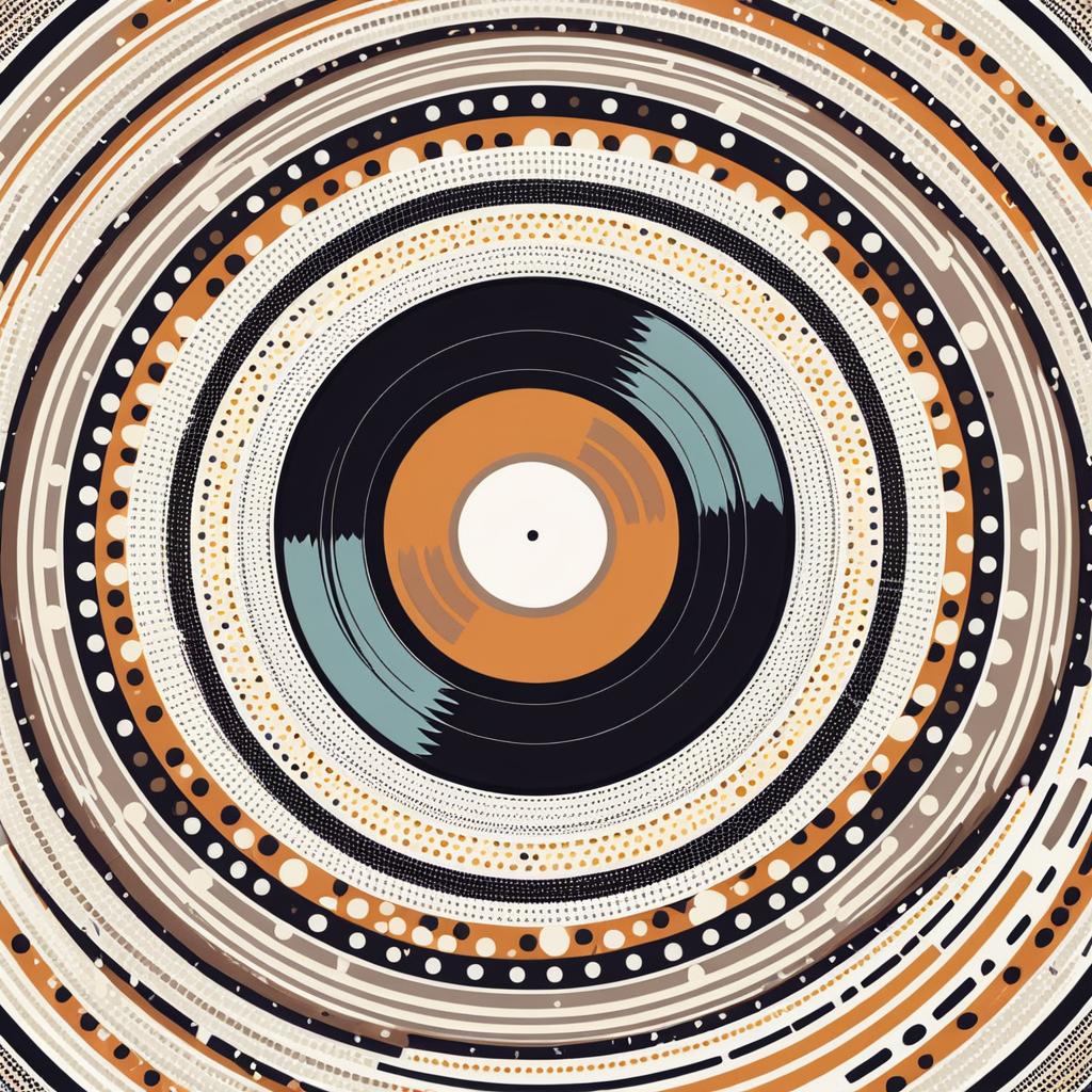 Nostalgic Vinyl Record Digital Artwork