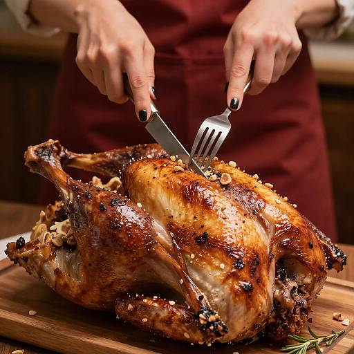 Deliciously Carved Roasted Turkey Feast