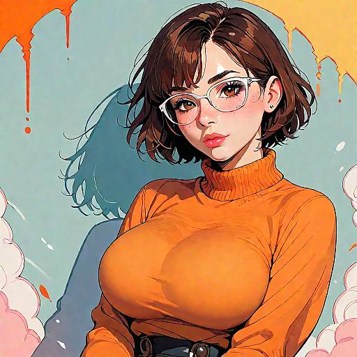 Anime Girl with Stylish Outfits