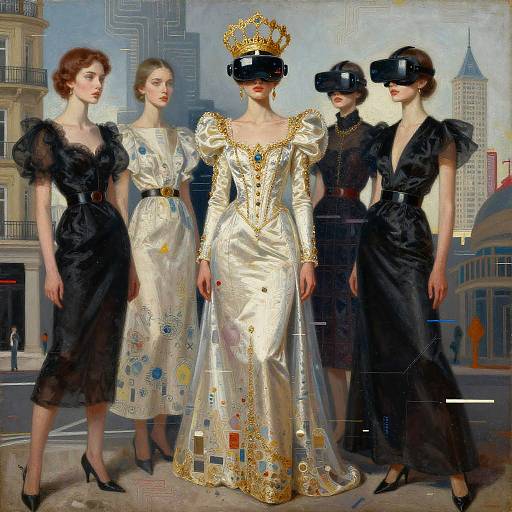 Futuristic Metaverse Empress Art