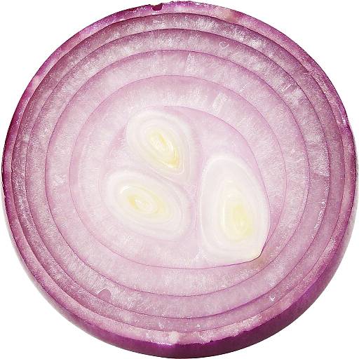 Vibrant Close-Up of Sliced Red Onions