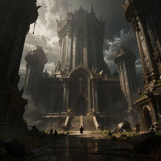 Ancient Dark Gothic Fortress