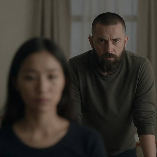 Intimate Moment in a Dimly Lit Room