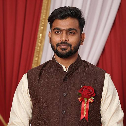 Stylish Indian Man at Wedding Party