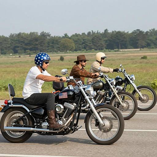 Motorcycle Race Through Scenic Landscape