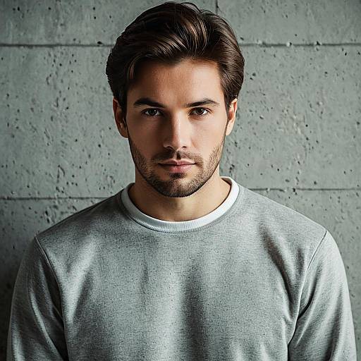 Serious Young Man Portrait