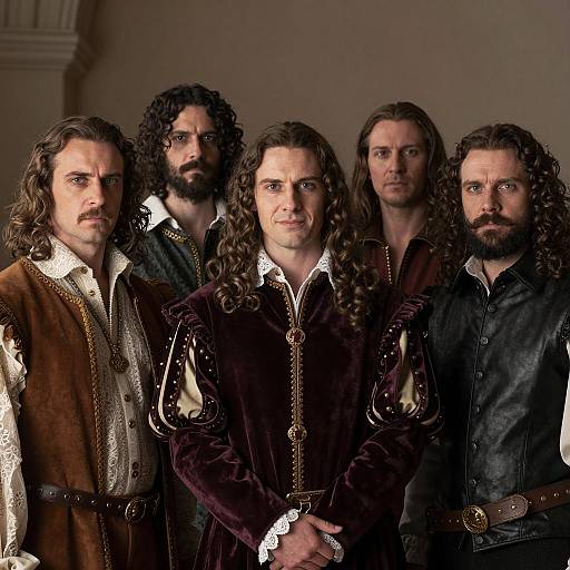 Renaissance Men in Elaborate Attire