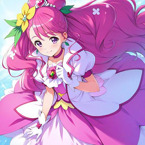 Illustration of Cure grace, healin' good precure in the style of Kawata hisashi