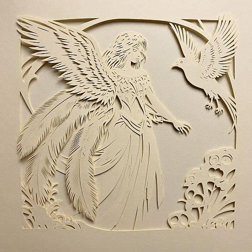 Multidimensional Paper Cut Fantasy Art