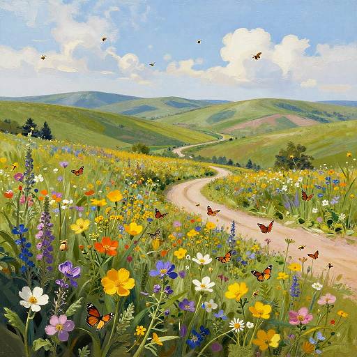 Vibrant Wildflower Meadows in Spring