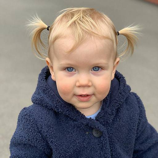 Charming Toddler Close-Up Portrait