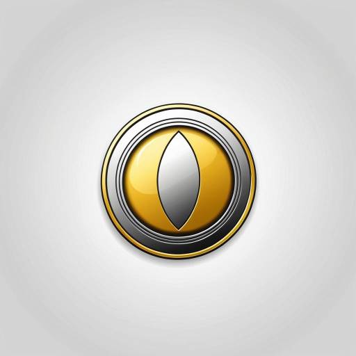 Elegant Golden Silver Emblem Design