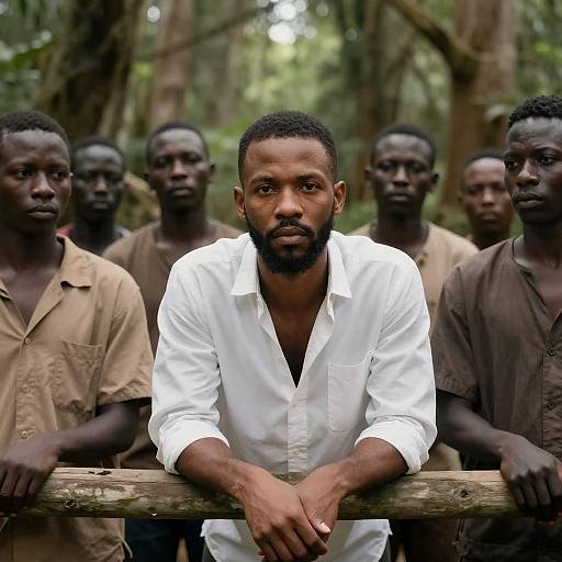 Serious Portrait in Forest Setting