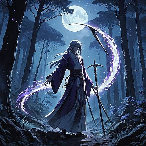 Ethereal Spirit Guardian in Sacred Forest