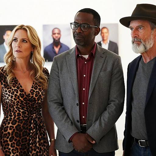 Intense Group Portrait in Indoor Environment