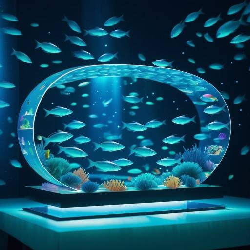 Dreamy 3D Fishes in a Bedroom Scene