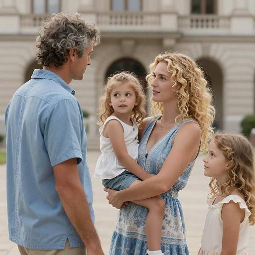 Family Gathering in a Grand Setting