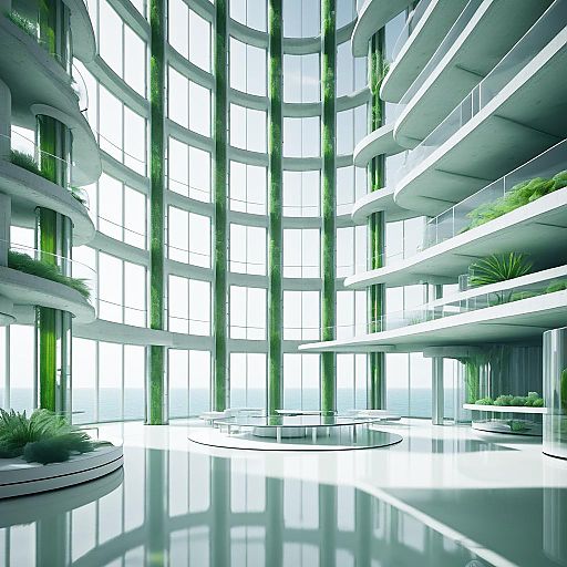 Futuristic Sci-Fi Algae Research Lab Design Futuristic Sci-Fi Algae Research Lab Design