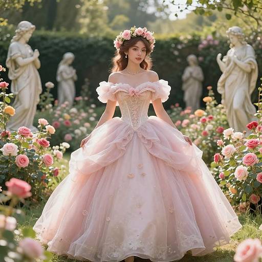 Thick Princess in Enchanted Garden