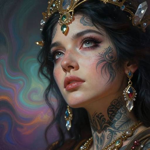 Ancient Mystic Hyperrealistic Portrait