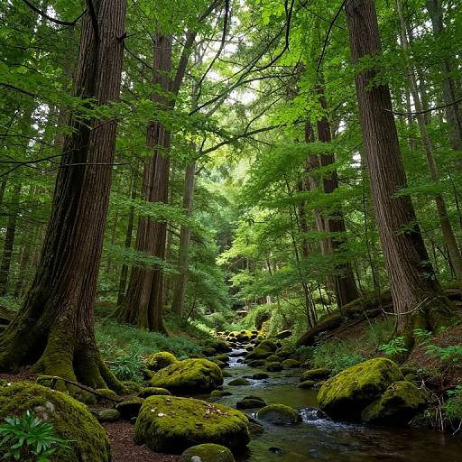 Magical Sylvan Forest Landscape