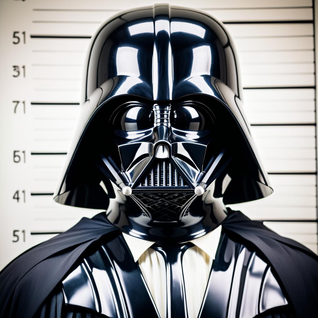 Darth Vader's Hilarious Mugshot Moment