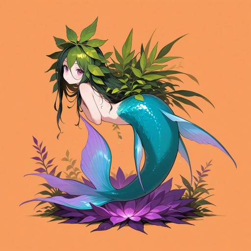 Enchanting Merfolk with Violet Eyes Enchanting Merfolk with Violet Eyes