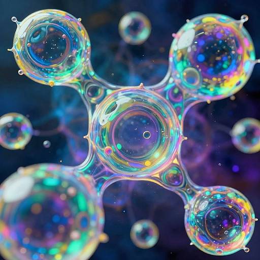 Iridescent Protocell Bubbles in Cosmic Space