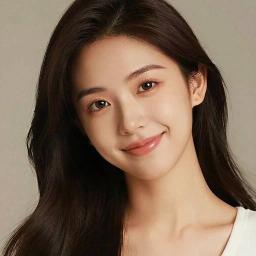 Portrait of Smiling Young Asian Woman