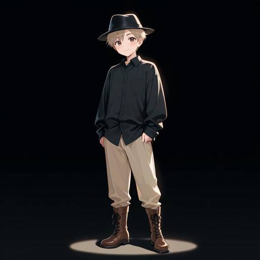 Stylish Young Man in Black Background Stylish Young Man in Black Background