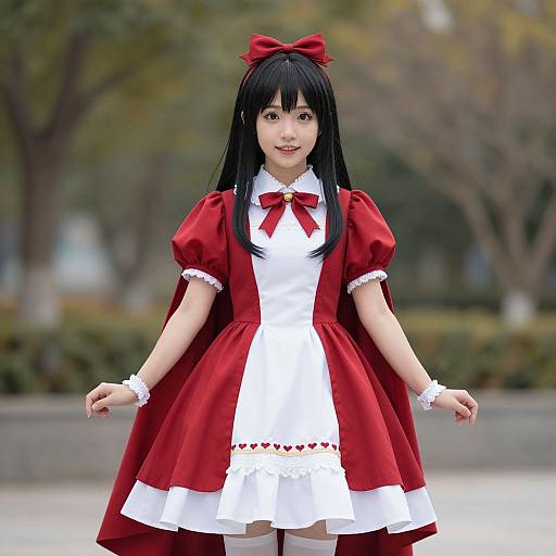 Marceline in Red and White Costume